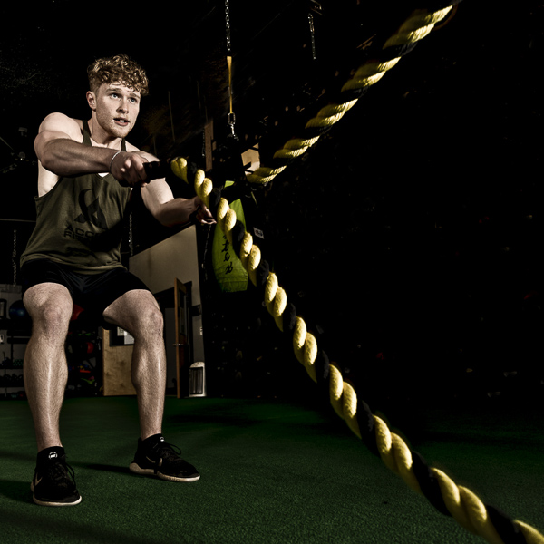 Functional Training Room: Turf, Climbing Wall, Battle Ropes & More!